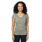 Ladies' Ultimate CVC V-Neck T-Shirt