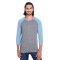 Unisex Triblend 3/4-Sleeve Raglan