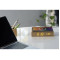 Bamboo Wireless Charging Desk Clock