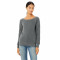 Ladies' Sponge Fleece Wide Neck Sweatshirt