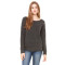 Ladies' Sponge Fleece Wide Neck Sweatshirt