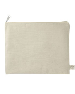 Organic Cotton Flat Travel Pouch