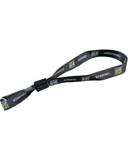 Full Color 1/2" Wristband w/ Slide Clip