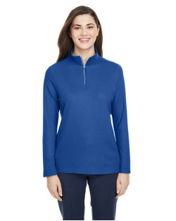 Ladies' Fusion ChromaSoft™ Pique Quarter-Zip