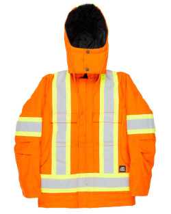 Men's Safety Striped Arctic Insulated Chore Coat