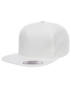 Adult 5-Panel Cotton Twill Snapback Cap