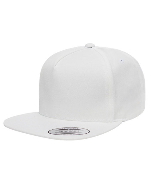 Adult 5-Panel Cotton Twill Snapback Cap