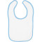 Infant Contrast Trim Terry Bib