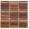 Graze Wood and Metal Coaster Set