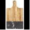 Black Marble and Wood Cutting Board