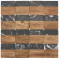 Black Marble and Wood Coaster Set