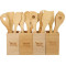 Bamboo 4-piece Kitchen Tool Set and Canister