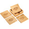 Bamboo Coaster Set