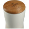 Reno Double Wall Ceramic Tumbler w/Wood Lid 10oz