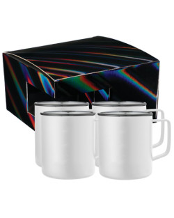 Rover Camp Mug 14oz Powder coated 4 in 1 Gift Set