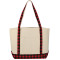 Buffalo Plaid 18oz Cotton Boat Tote