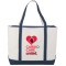 Baltic 24oz Cotton Canvas Tall Zippered Boat Tote