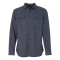 Solid Long Sleeve Flannel Shirt