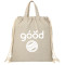Sac à cordon en coton recyclé de 5 oz