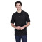 Polo pour homme de taille longue à manches courtes en piqué Pima de Devon & Jones