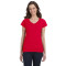 SoftstyleMC pour femmes 7,5 oz T-Shirt col en V à ajustement Junior